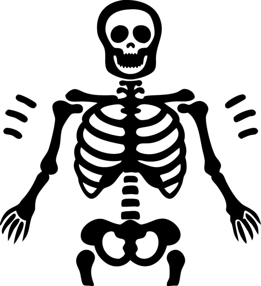 Spooky Skeleton Illustration for Halloween Decor and Design Projects vector