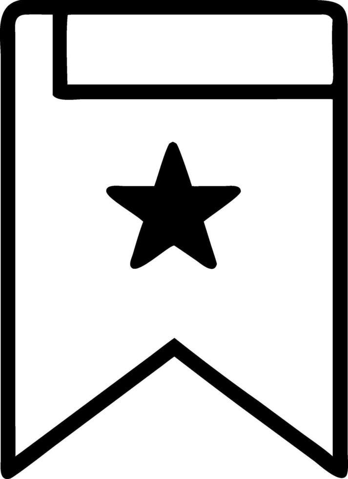 Star Bookmark for Digital or Print Use vector