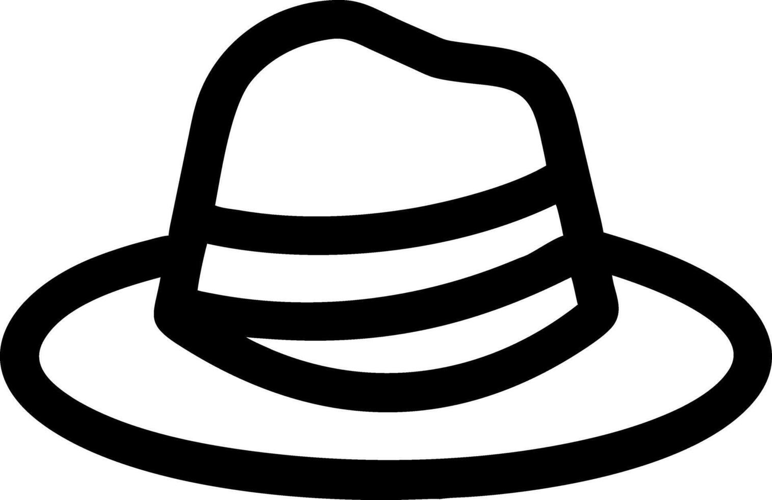 Stylish Fedora Hat for Fashion Design and Branding vector