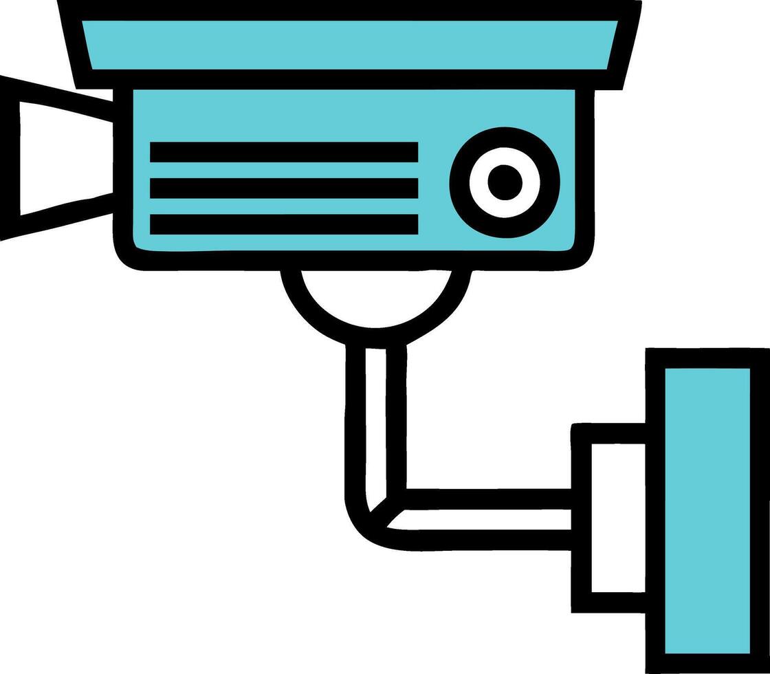 Surveillance Camera Illustration Security System vector