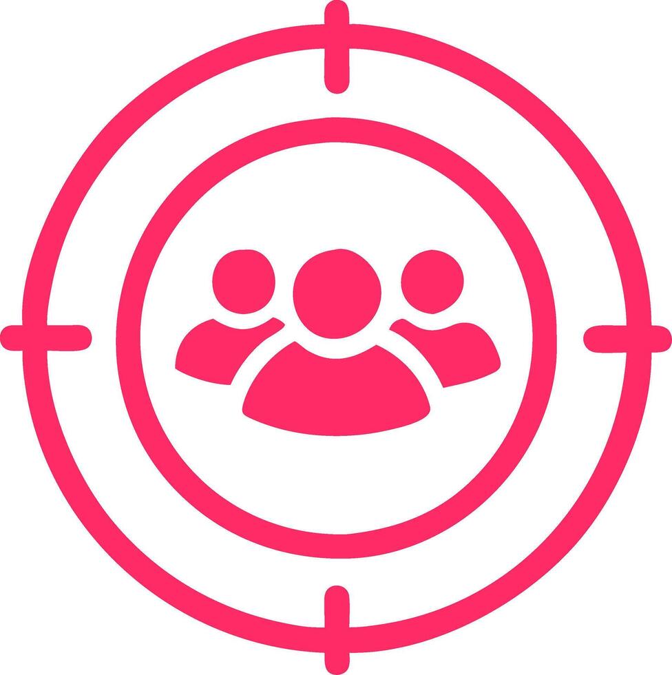Target Audience Concept Marketing Illustration for Business and Advertising Use vector