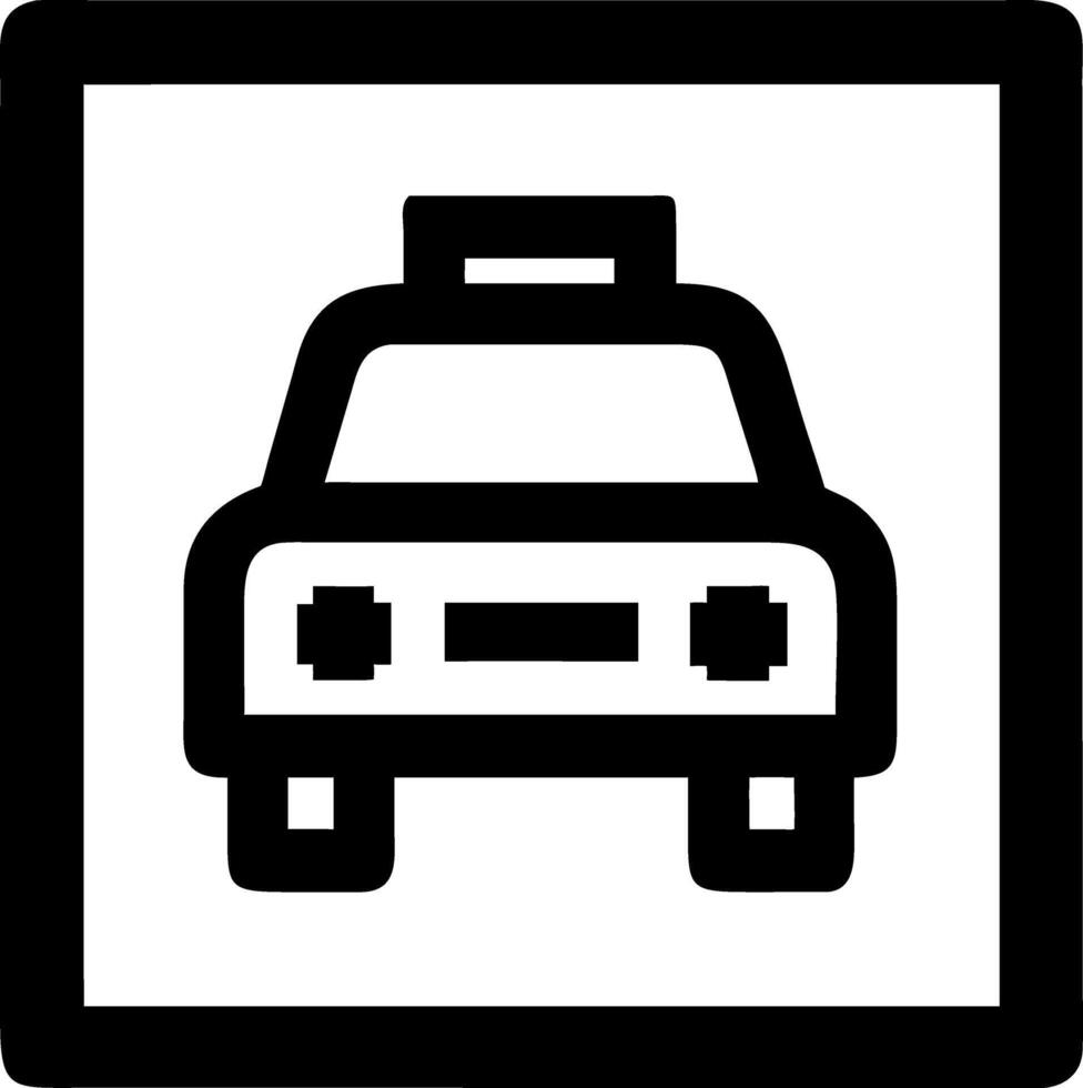 Taxi Simple Illustration for Urban Transport Applications vector