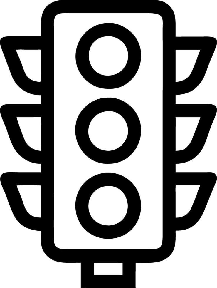 Traffic Light Illustration for Road Safety and Transportation Design Projects vector