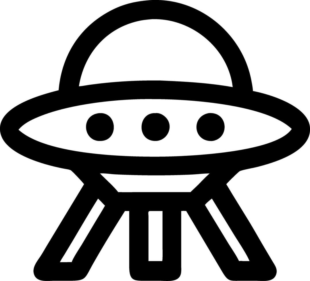UFO Spaceship Graphic for Illustrations and Designs vector