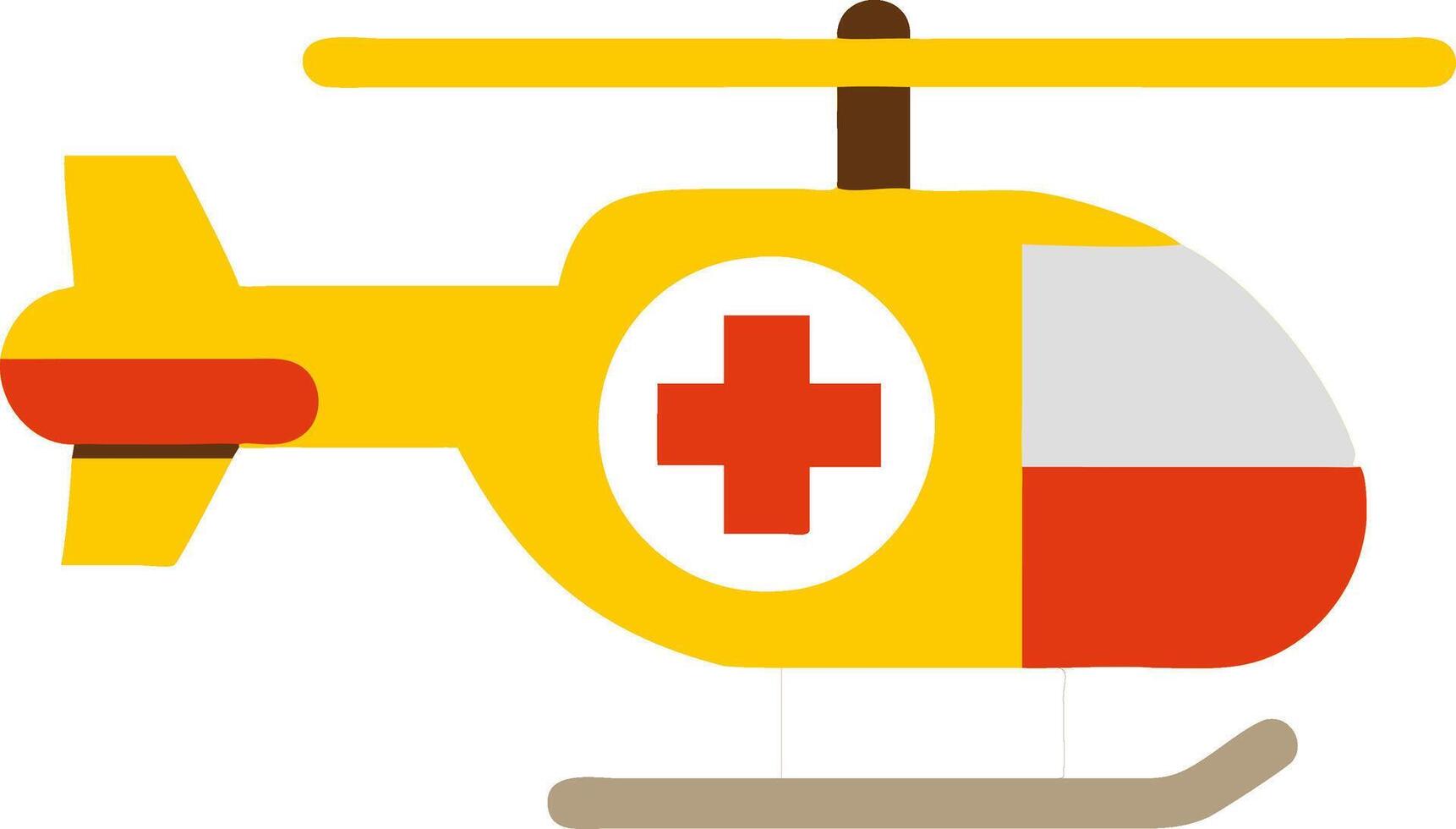 Air Ambulance Rescue Helicopter Illustration for Emergency Services vector