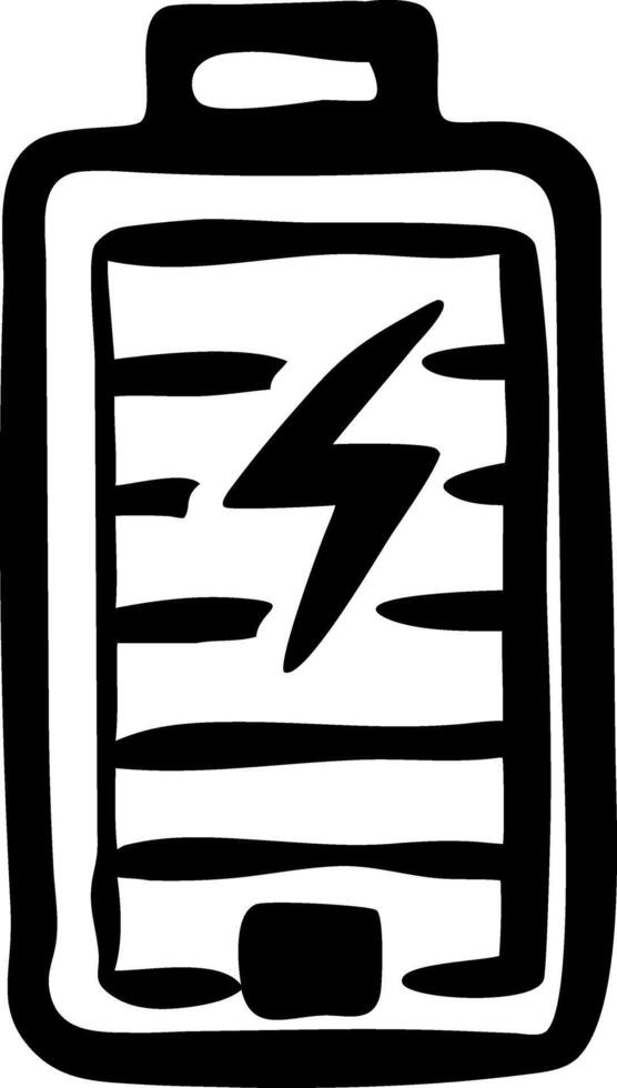Battery with Lightning Bolt Symbol for Energy and Power Themes vector