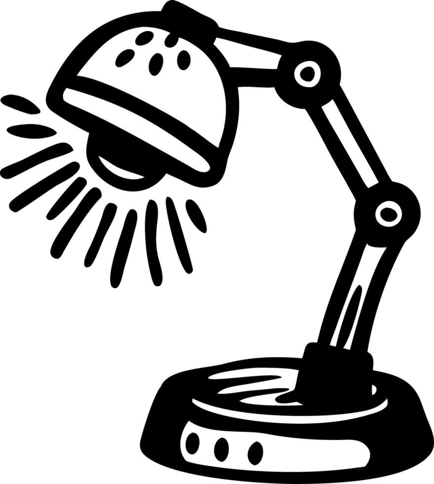 Desk Lamp Illustration for Home Office Decor and Design Projects vector