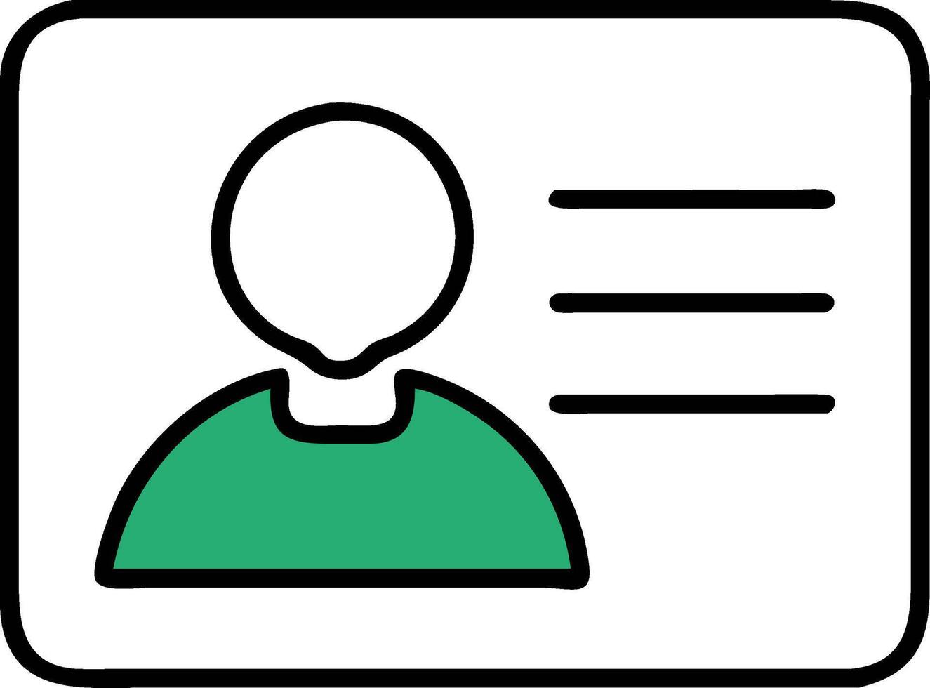 Graphic Simple ID Card for Identification and Professional Use vector