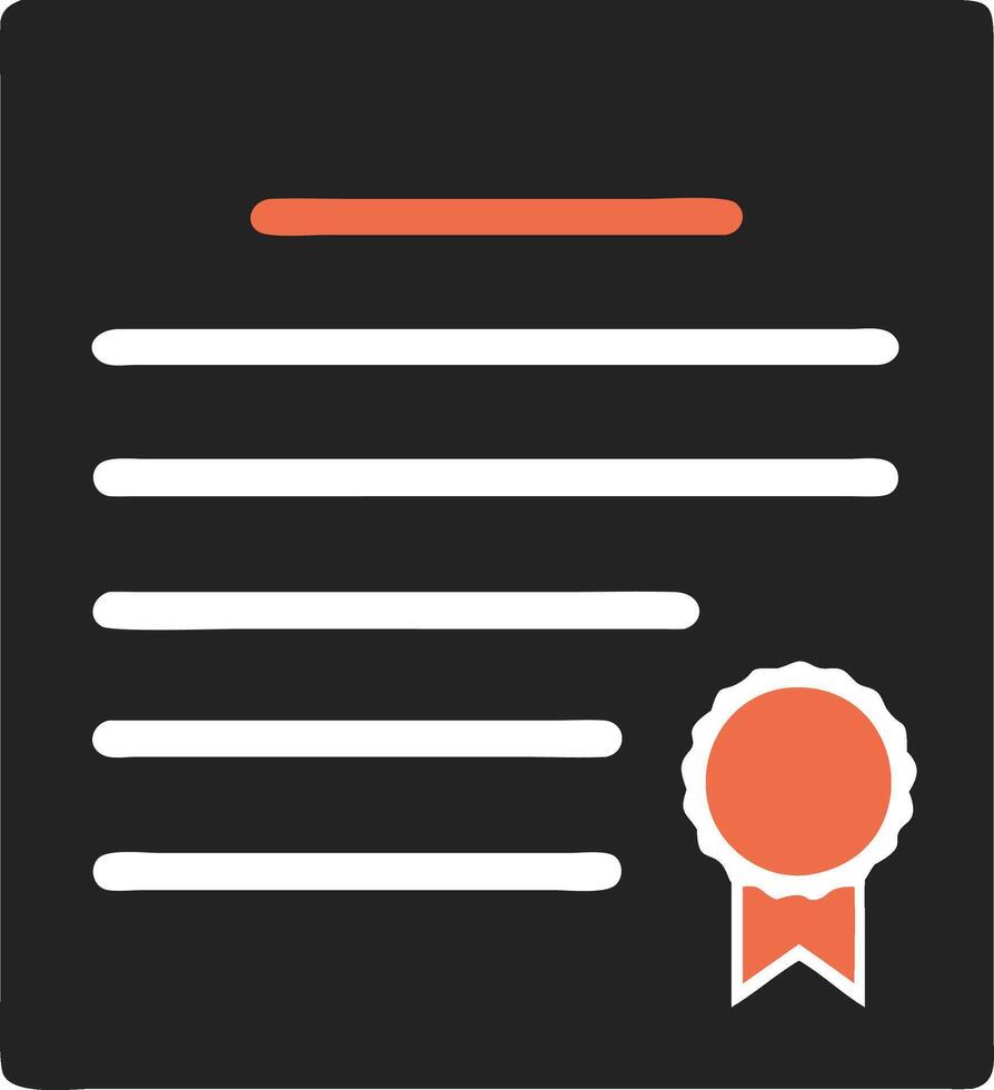 Illustration Certificate Diploma with Ribbon for Professional Achievement vector