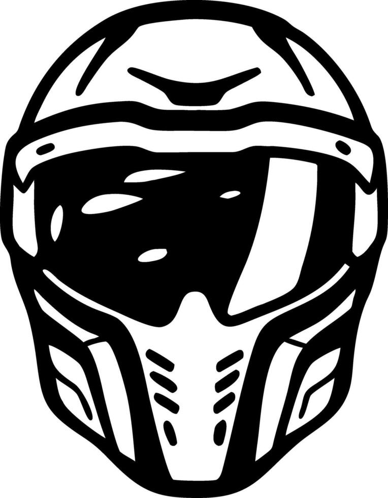 Illustration Futuristic Motorcycle Helmet Design for Tattoo or Coloring Book vector