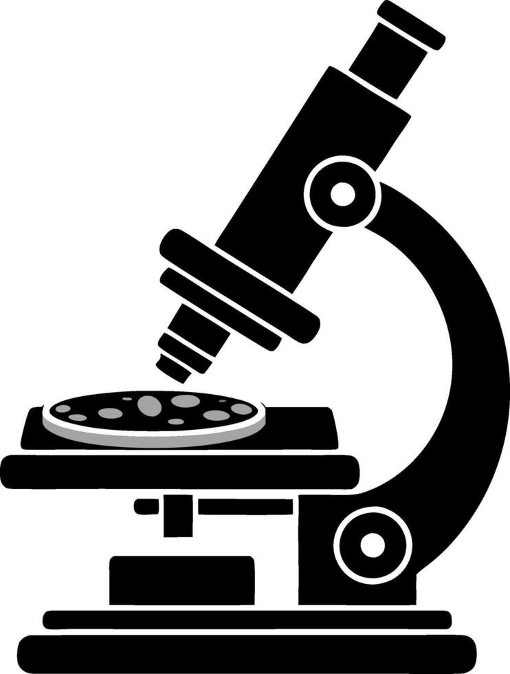 Illustration Microscope Science Laboratory Research Equipment vector