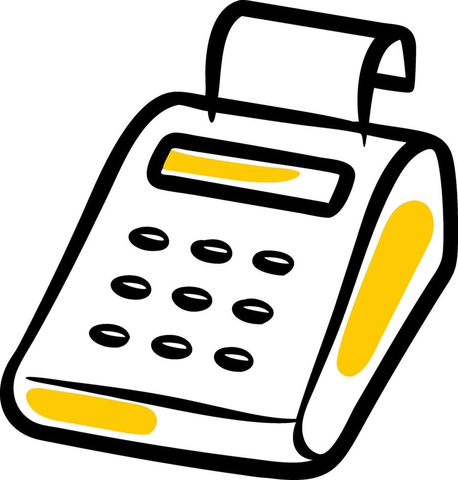 Illustration of a Modern Calculator for Finance and Business Designs vector