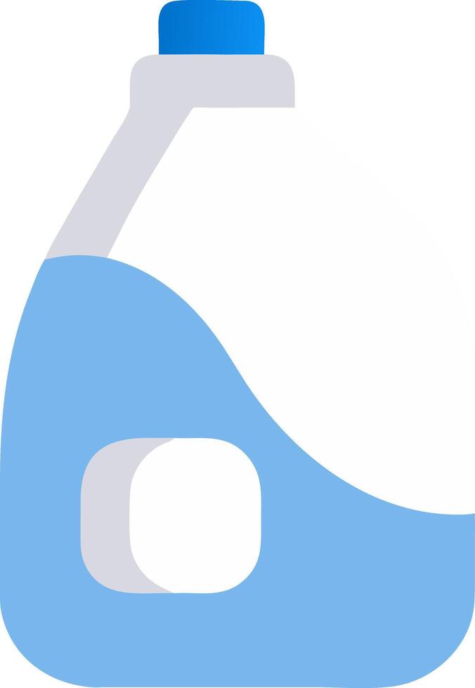 Illustration of Blue Laundry Detergent Bottle for Home Cleaning Products Use vector