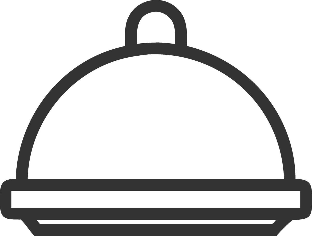 Illustration of Cloche Serving Plate for Culinary Design vector