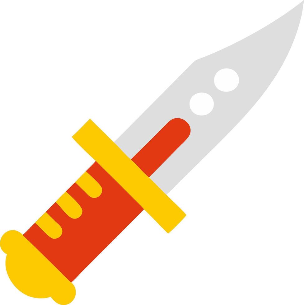 Illustration of Colorful Ornate Dagger for Design and Decoration vector