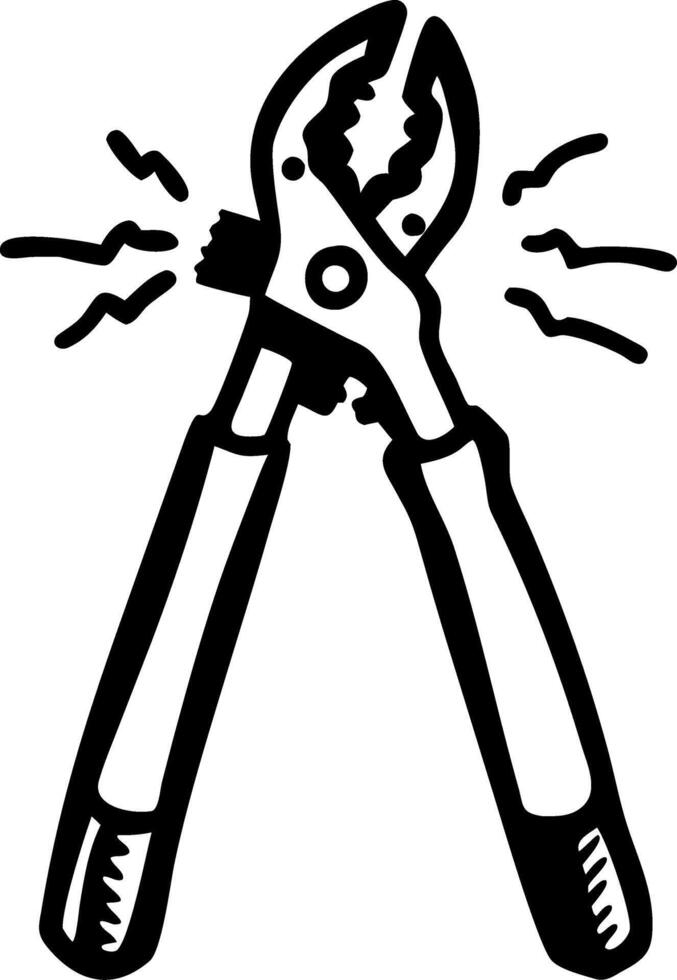 Illustration of Hand Tools Pliers for DIY Projects and Repairs vector
