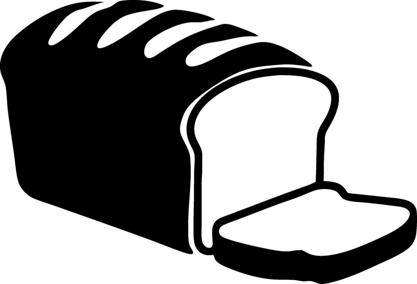 Illustration of Sliced Bread Loaf for Bakery and Food Packaging Design vector