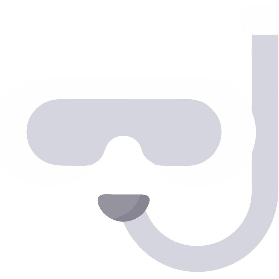 Illustration of Snorkel and Diving Mask for Water Sports Design vector