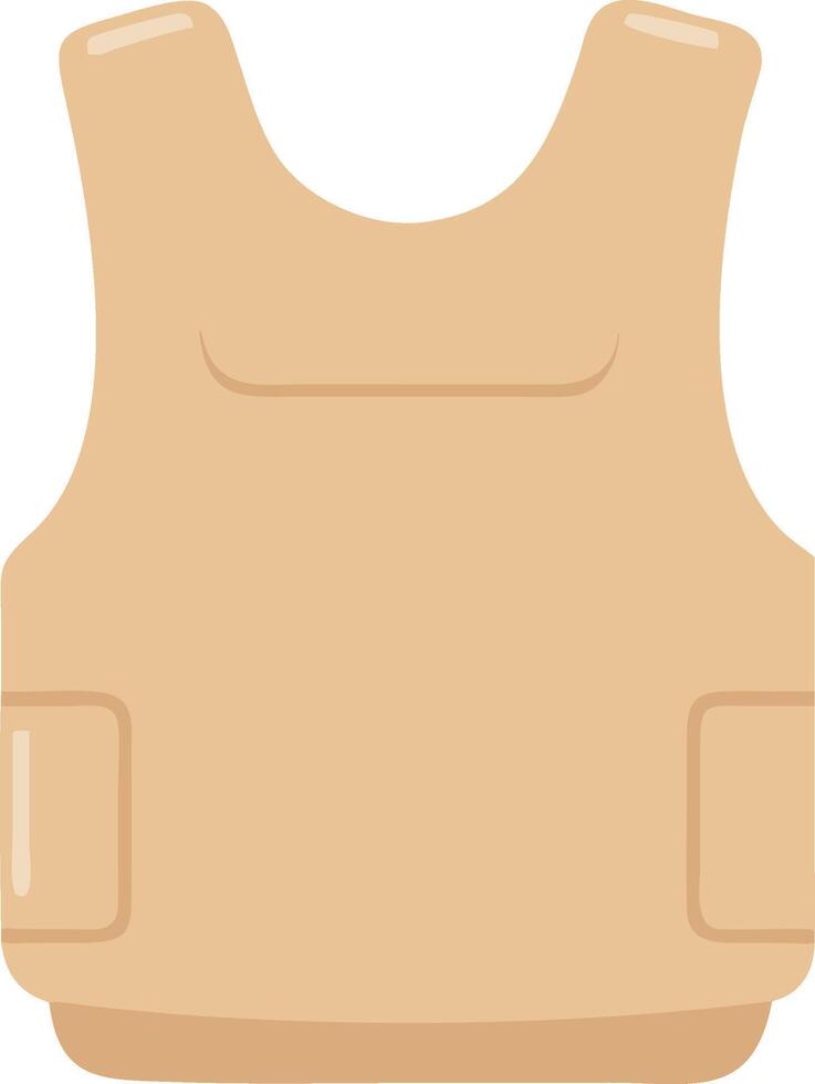 Illustration of Tactical Vest for Security and Safety Design Use vector