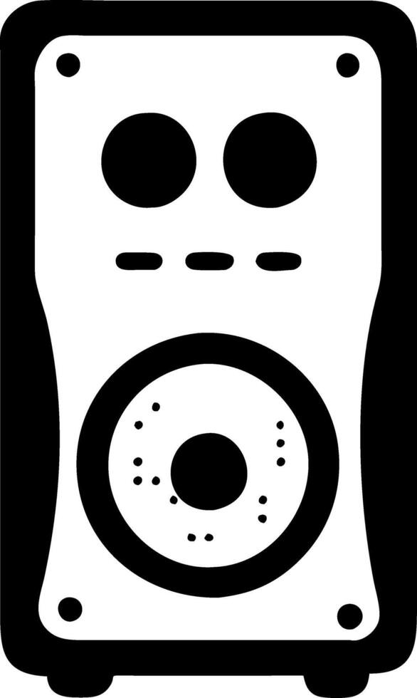 Speaker Illustration Audio Equipment Design for Music and Entertainment Projects vector