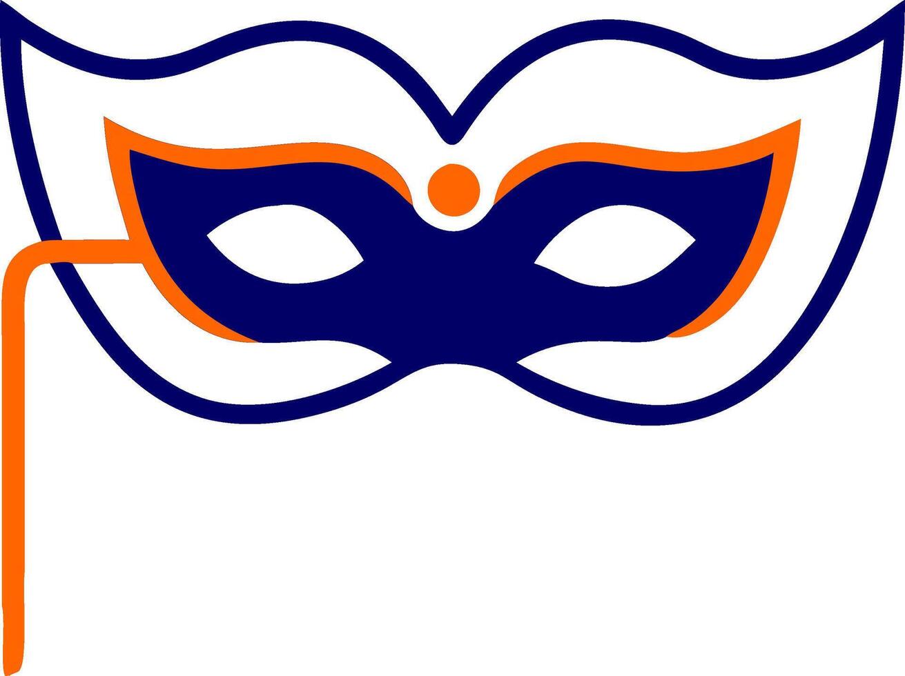 Venetian Carnival Mask Simple Illustration Ideal for Event Invitations vector