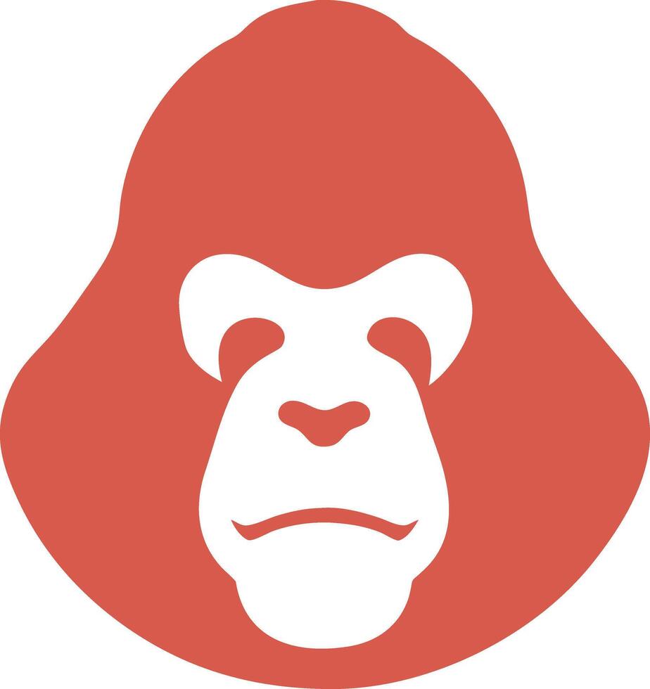 Vibrant Gorilla Silhouette Art for Design and Decoration vector