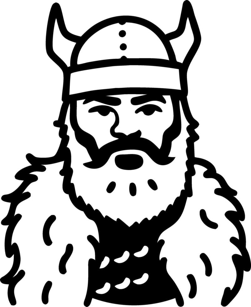 Viking Warrior Illustration Art for Tattoos and Graphic Design vector