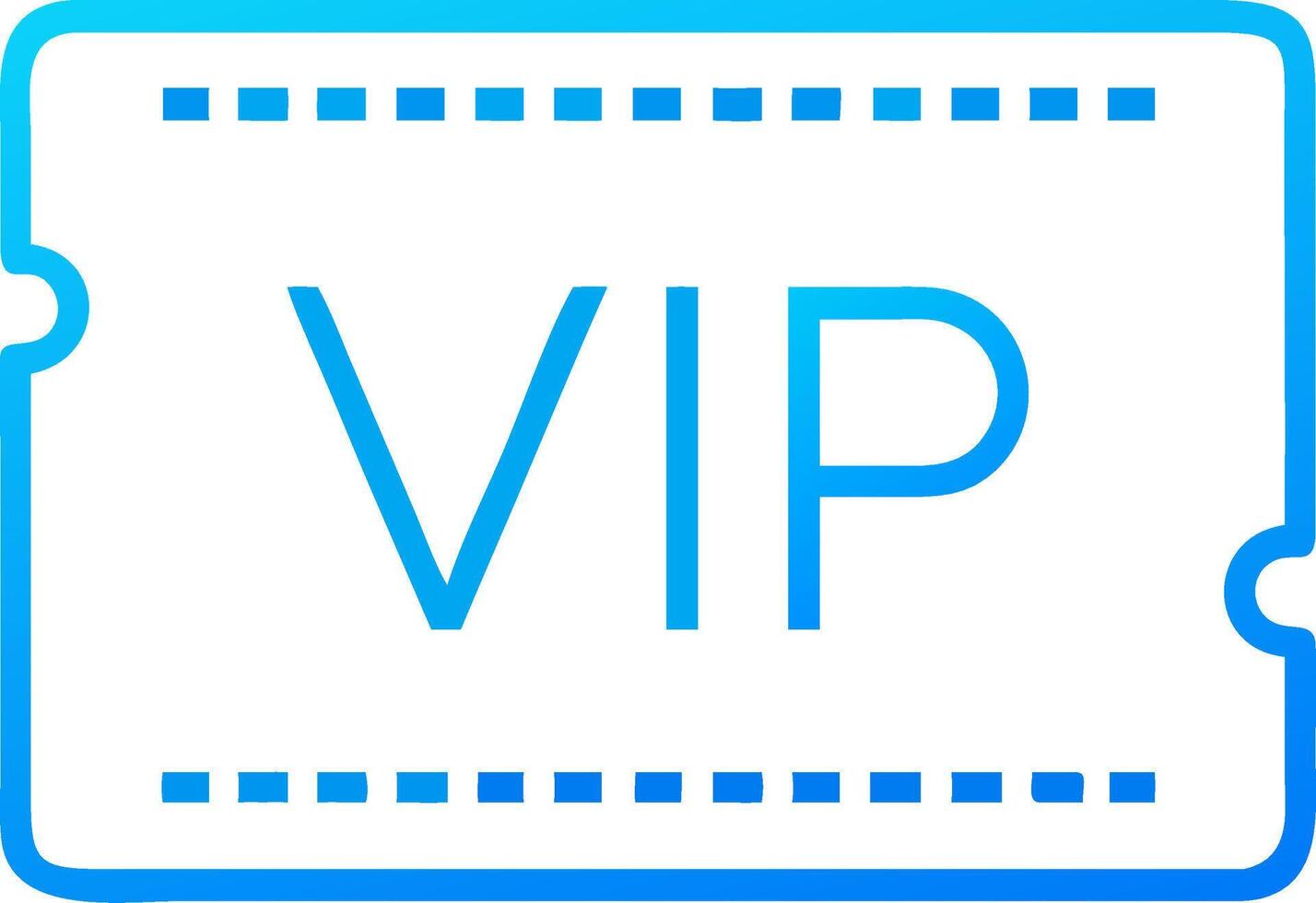 VIP Ticket Illustration for Exclusive Access and Event Pass Design vector