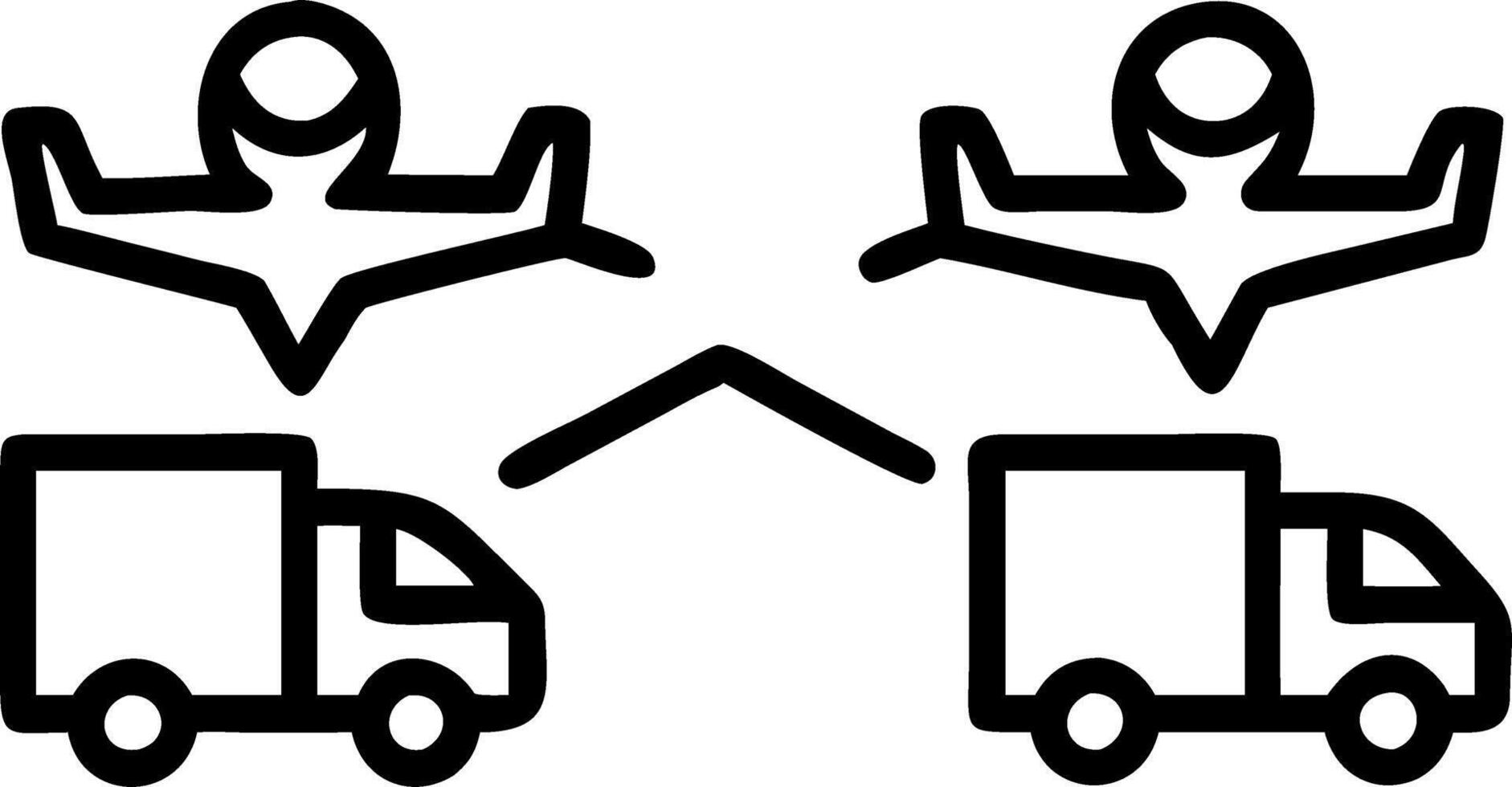 Kids Operating a Toy Shipping Hub vector