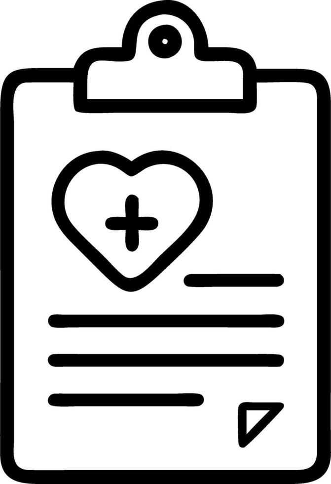 Glossy background with a caregiver badge clipped to a medical clipboard vector