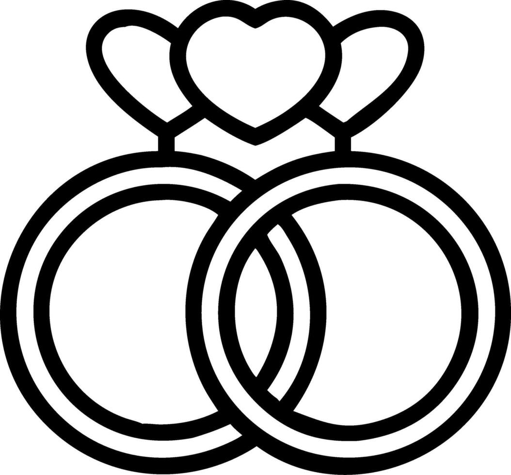 Glossy background with a pair of wedding rings on a pillow vector