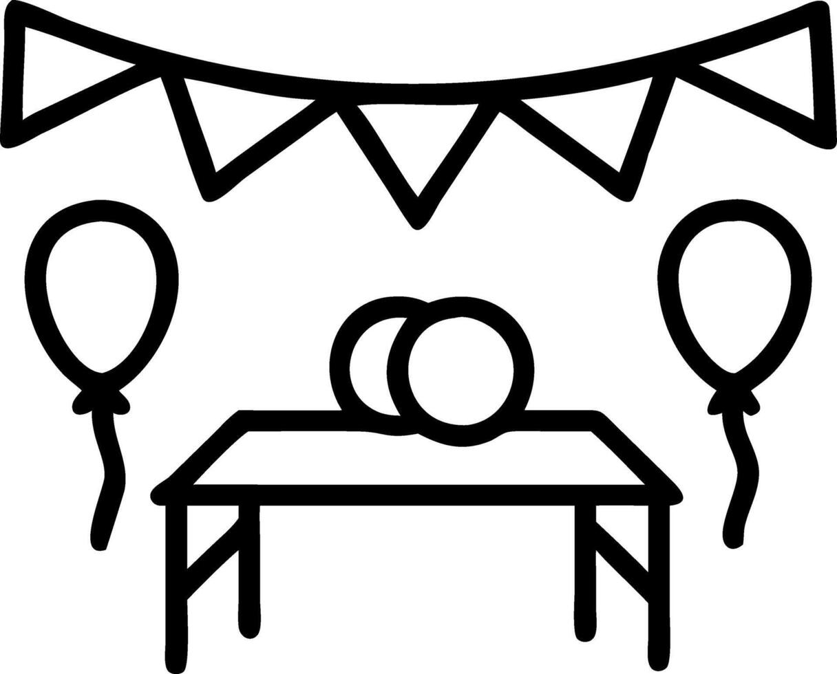 Graduation Party Living Room vector