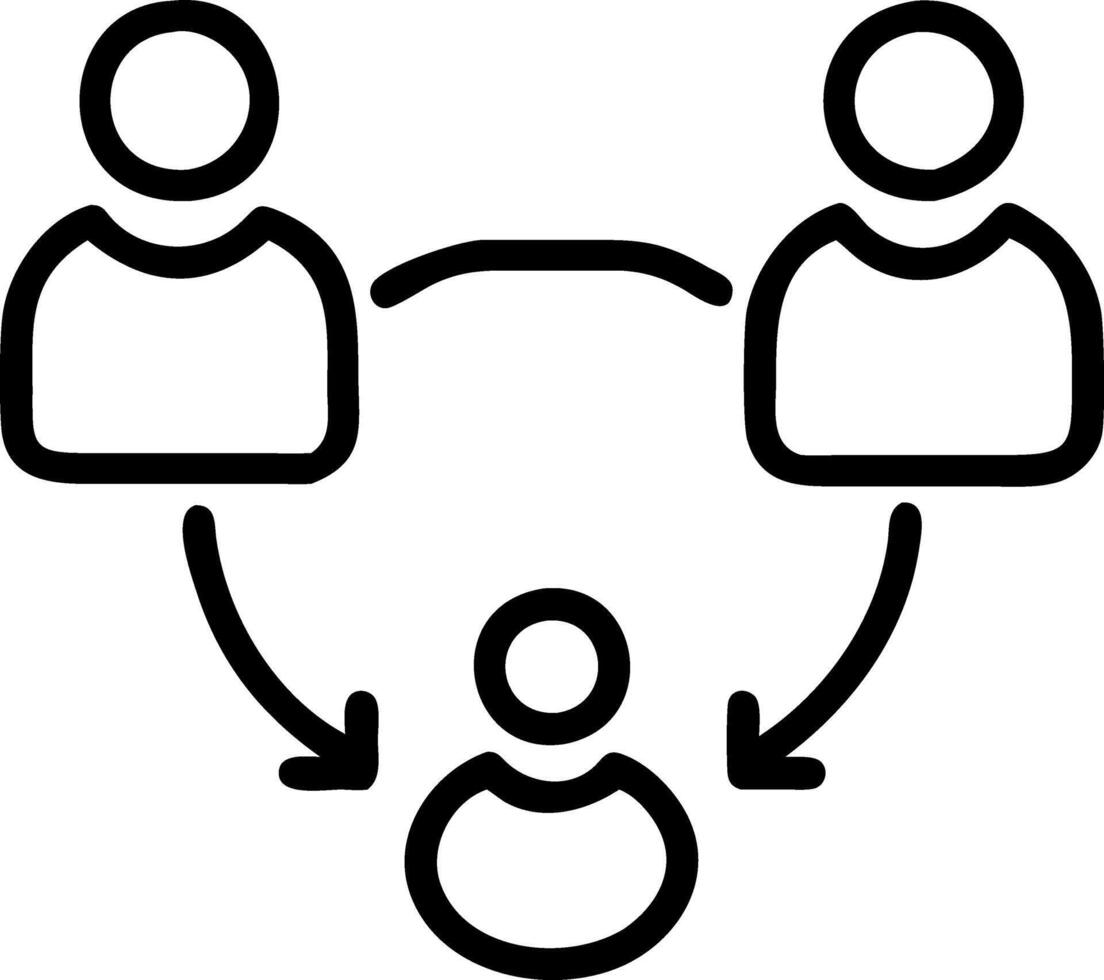 Peer to Peer Support System vector