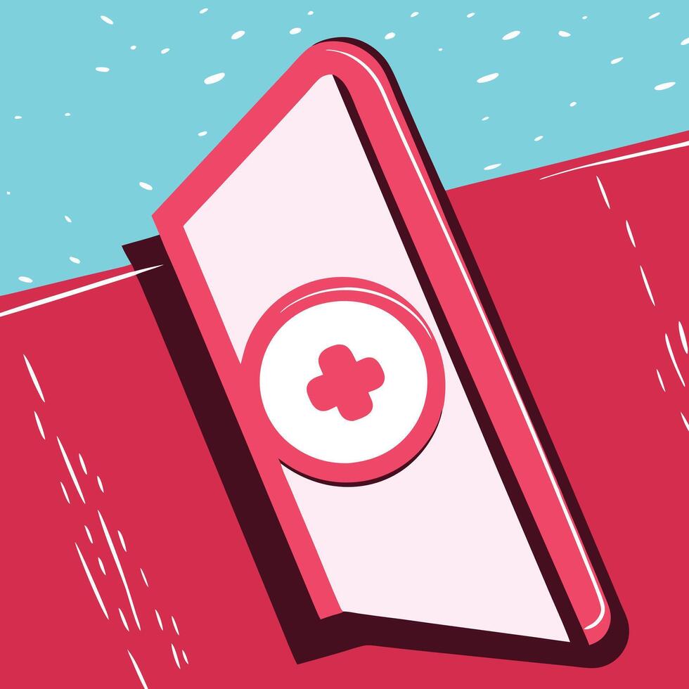 Mobile Health App Digital Healthcare Access vector