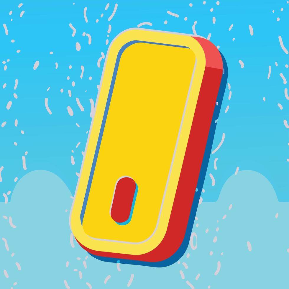 Summer Fun Colorful Floating Device Illustration vector