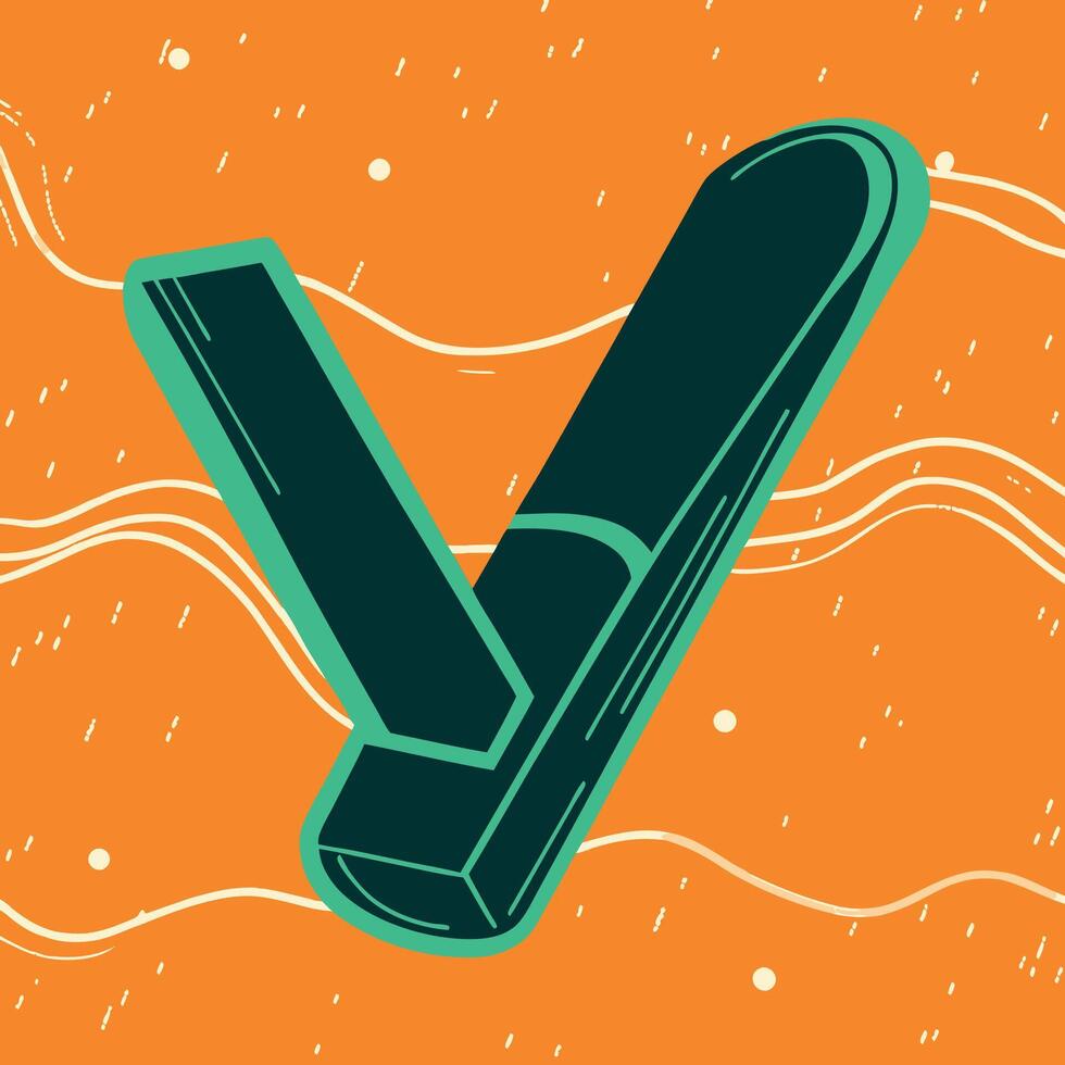 Abstract Checkmark Design Element Graphic vector