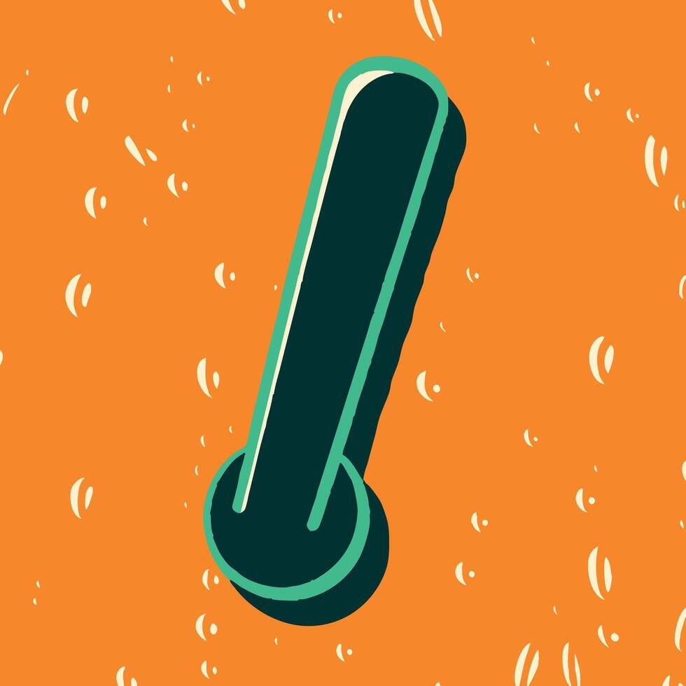 Abstract Teal and Orange Design Element vector
