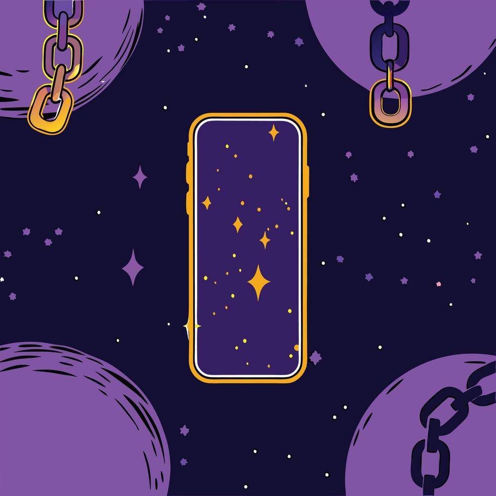 Smartphone Security Breaking Free from Digital Chains vector