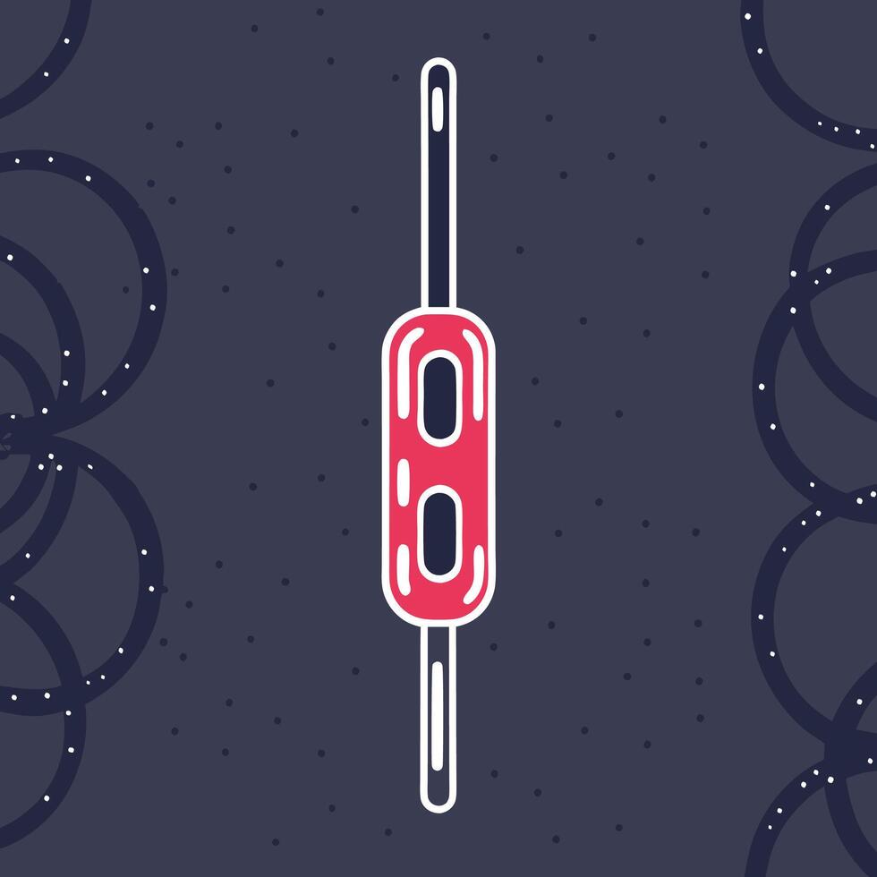 Abstract Graphic Design Element Vertical Capsule Shape vector