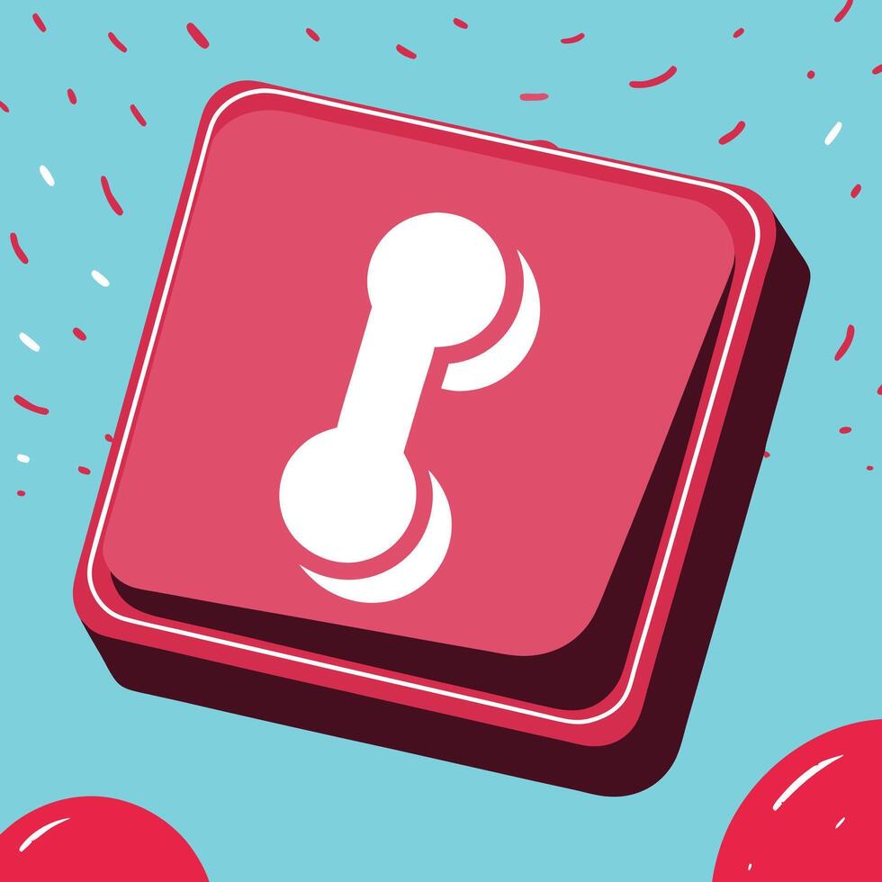 Abstract Phone Icon Modern Communication Symbol vector