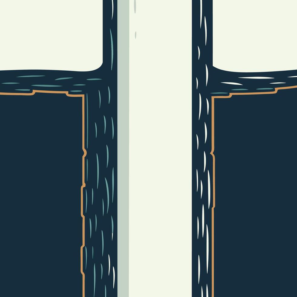Abstract Teal and Beige Design with Geometric Frames vector
