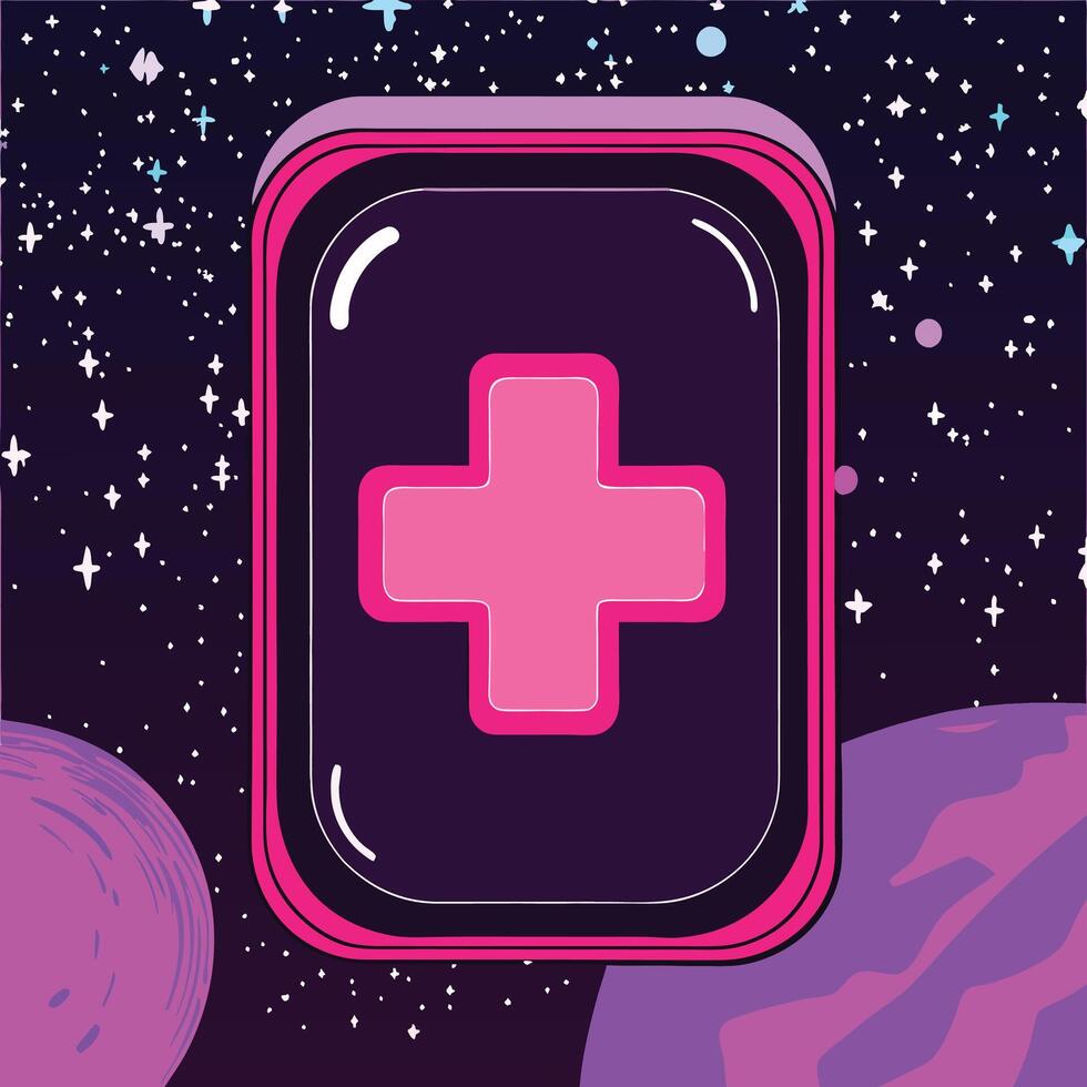 Cosmic Plus A Space-Age Medical Interface vector
