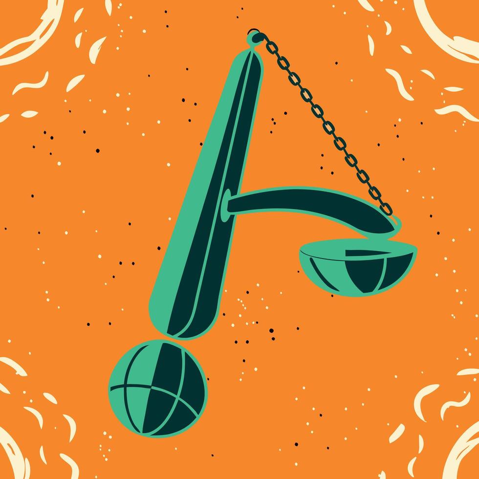 Abstract Scales of Justice Balance, Equilibrium, and Fairness vector