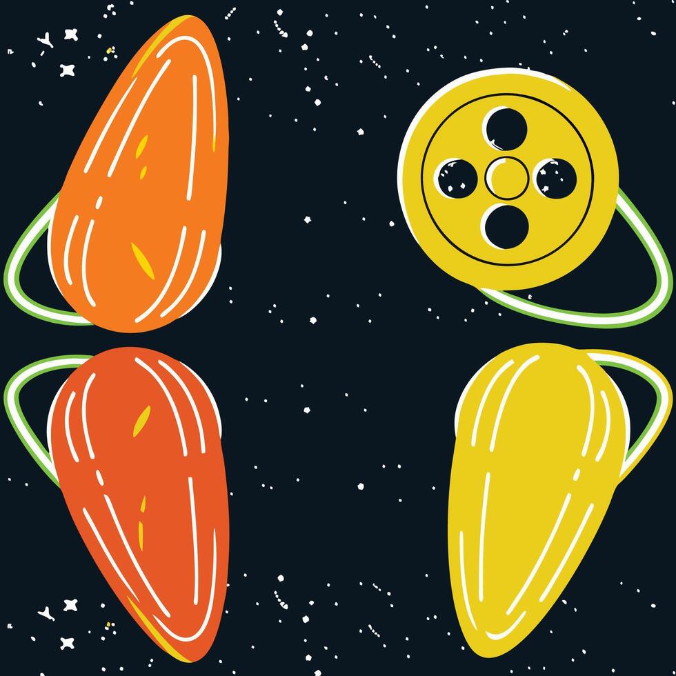 Cosmic Reel Abstract Space Film Art vector