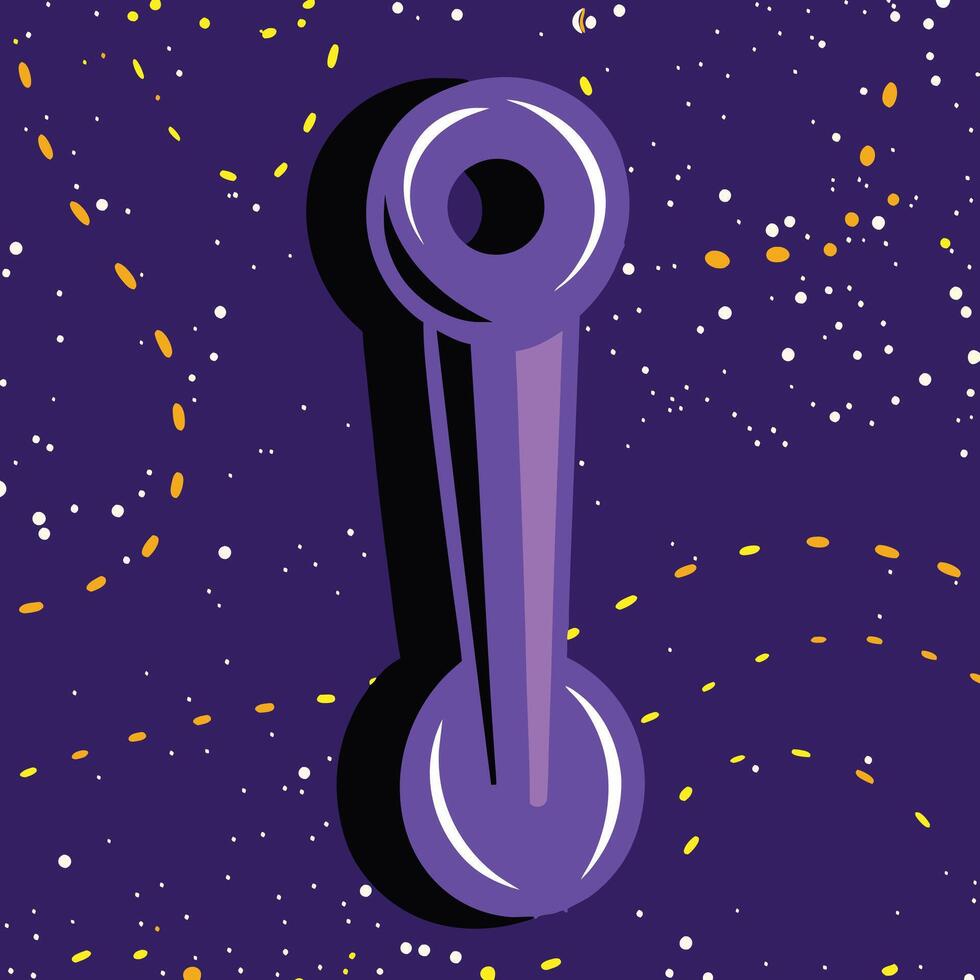 Cosmic Purple Design Element Abstract Graphic vector