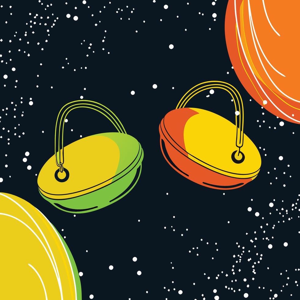 Cosmic Vessels A Journey Through Space vector