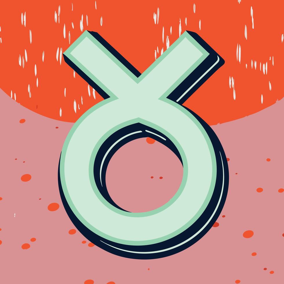 Abstract Taurus Zodiac Symbol Design vector
