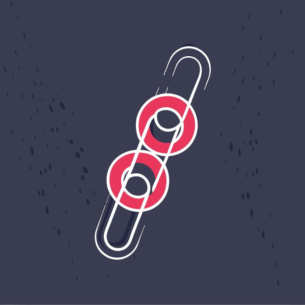 Interlinked Rings Abstract Geometric Design vector