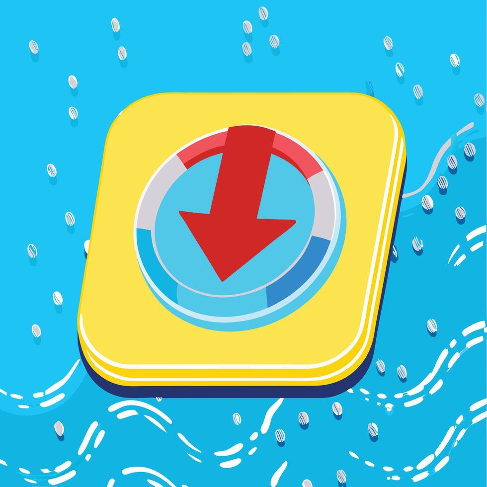 Download Button Design App Interface Element vector