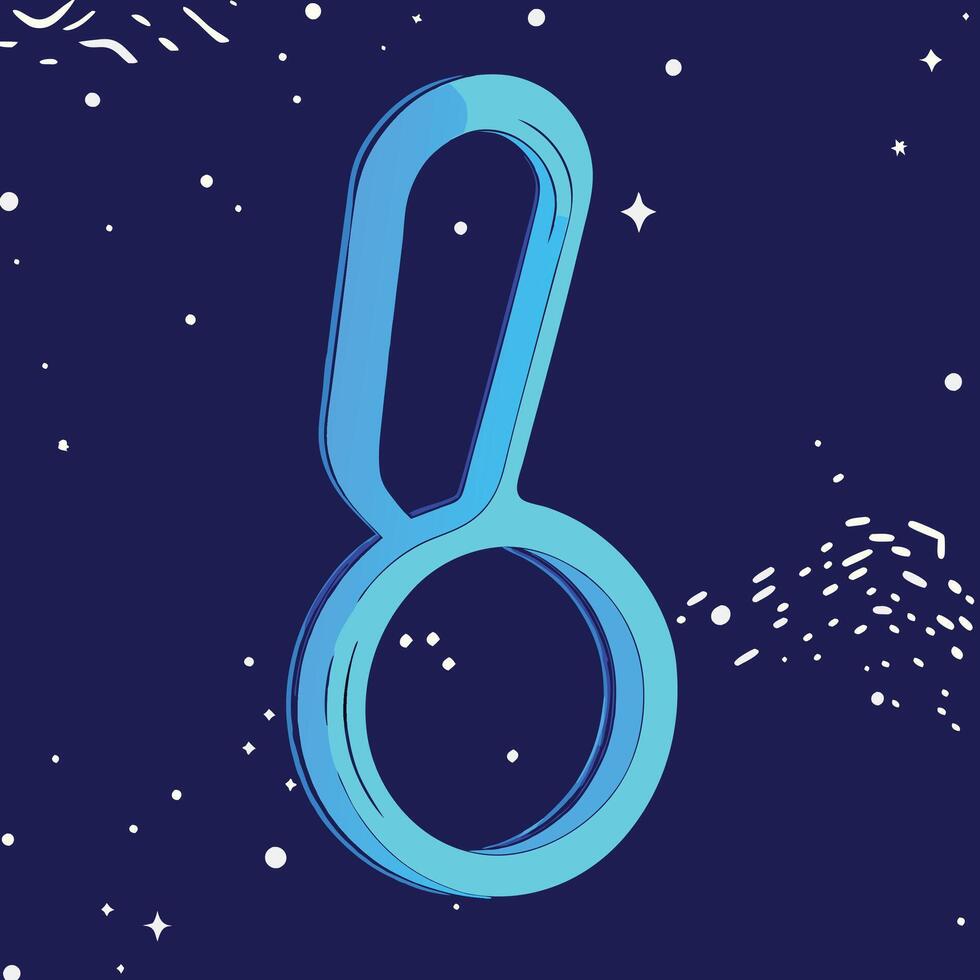 Abstract Blue Design Element Circular, Modern, Graphic, Futuristic, Tech, Space, Art, Illustration, Neon, Curve vector